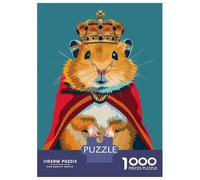 Jigsaw Puzzles for Adults 1000 Piece Royalty Hamster Adult Puzzles Anti-Stress Toys Improve Memory Challenging Game Gifts 38x26cm/1000pcs