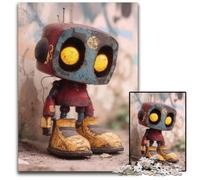 Jigsaw Puzzles for Adults 1000 Piece Rusty Robot ToyPaper Jigsaw Puzzles Perfect for Teenagers Collectors Ideal Home Decor Travel Gift 1000 PCS(38x26cm)