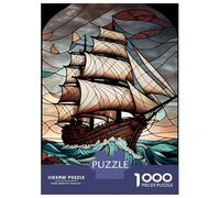Jigsaw Puzzles for Adults 1000 Piece Sailors Journey Puzzle for Adults Brain Teaser Game Enhance Memory Fun at Home Activities, 38x26cm/1000pcs