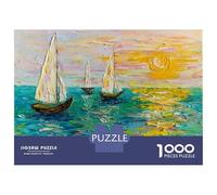 Jigsaw Puzzles for Adults 1000 Piece Sails of Hope Puzzles for Adults Relax Games Pattern Assembly Christmas Birthday Gifts 52x38cm/1000pcs