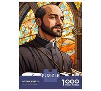 Jigsaw Puzzles for Adults 1000 Piece Saint Ignatius of Loyola Jigsaw Puzzle Brain Teaser Game Stress Reliever Unique Birthday And Xmas Gifts 38x26cm/1000pcs