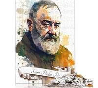 Jigsaw Puzzles For Adults 1000 Piece 'Saint Padre Pio Puzzle Jigsaw For Adults Challenging Game (75x50cm)
