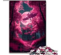 Jigsaw Puzzles for Adults 1000 Piece Sakura Moon Jigsaw Puzzle Made of Wood, for Birthdays, Holidays, Space Party Decorations 1000pcs(50x75cm)