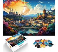 Jigsaw Puzzles for Adults 1000 Piece Salzburg s Old Town Challenging Game 26x38cm deal as gifts for the whole family for teenager Age 14+