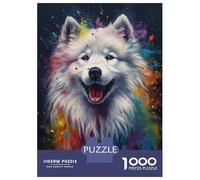 Jigsaw Puzzles for Adults 1000 Piece Samoyed Painting Adult Puzzles Toy Wall Decor Wall Decoration Deal As Gifts for The Whole Family 52x38cm/1000pcs