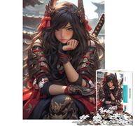 Jigsaw Puzzles for Adults 1000 Piece Samurai Assassin Princess Fun Activities at Home But Fun And Humorous Relax Games for 14+ Puzzle Game Offered (38x52cm)
