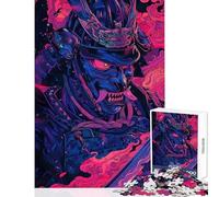Jigsaw Puzzles for Adults 1000 Piece Samurai Demon Warrior Jigsaw 1000 Pieces Toy Wall Decor Gifts For Birthdays Improve Memory (38x52cm)