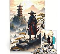 Jigsaw Puzzles for Adults 1000 Piece Samurai Returning Home, Educational Games, But Fun And Humorous, Suitable for Desktop Decoration 38x52cm