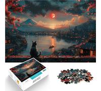 Jigsaw Puzzles for Adults 1000 Piece Samurai Warrior Painting Made of cardboard Suitable for ages 14 and up Staycation Kill time Gift ideas。size:38x52cm/14.96x20.47inch