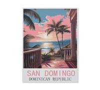 Jigsaw Puzzles for Adults 1000 Piece，San Domingo Dominican Republic，Difficult Puzzle Perfect Educational Gift for Boys And Girls（50x70cm）-FK50