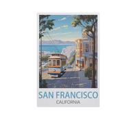 Jigsaw Puzzles for Adults 1000 Piece，San Francisco California，Difficult Puzzle Perfect Educational Gift for Boys And Girls（38x26cm）-AN47