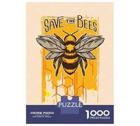 Jigsaw Puzzles for Adults 1000 Piece Save The Bees Puzzles for Adults Hands-on Game Stress Reliever Stress Reduction Gifts 70x50cm/1000pcs