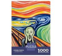 Jigsaw Puzzles for Adults 1000 Piece Scream Painting Puzzles for Adults Relax Games Pattern Assembly Christmas Birthday Gifts 70x50cm/1000pcs