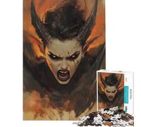 Jigsaw Puzzles for Adults 1000 Piece Screaming Fury of The Abyss Jigsaw 1000 Piece Toy Wall Decor Analysis And Logic Unique Birthday And Gifts (38x26cm)