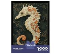 Jigsaw Puzzles for Adults 1000 Piece Seahorse Art Puzzles for Adults Relaxing Games A Work of Art Fun Activities at Home 38x26cm/1000pcs