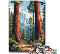 Jigsaw Puzzles for Adults 1000 Piece Sequoia Forest Landscape Teenager Jigsaw,family Fun Games Is Ideal As A Gift for The Whole Family (26x38cm)