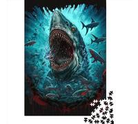 Jigsaw Puzzles for Adults 1000 Piece Shark Colorful2 Puzzles for Adults Paper Board Puzzles Funny 1000pcs (38x26cm)
