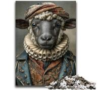 Jigsaw Puzzles for Adults 1000 Piece Sheep Help The Brain Exercise Addictive Toys to Cultivate Patience Artists Collection, Fine Art 26x38cm