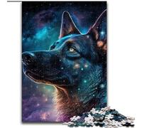 Jigsaw Puzzles for Adults 1000 Piece Shepherd Dog Challenging Puzzles Family Interaction & Fun Gift, Vibrant Abstract Design (Size 50x75 cm)