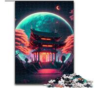 Jigsaw Puzzles for Adults 1000 Piece Shinto Shrine Made of Wood, Perfect Home Or Office Decor, Ideal 50x75cm for Family Interactive Game