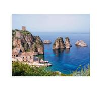 Jigsaw Puzzles For Adults 1000 Piece，Sicily, Italy - A Different Perspective，Photograph Family Funny Challenging Holiday Puzzles Gift（75x50cm）-BD61