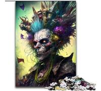 Jigsaw Puzzles for Adults 1000 Piece Skeleton Art Made of Wood, High-Difficulty Brain Teaser for Teenagers 50x75cm for Family Interactive Game