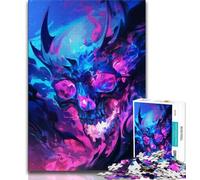 Jigsaw Puzzles for Adults 1000 Piece Skeleton Dragon,learning Educational Toys Fun at Home Activities,Birthday Present,Travel Gifts (38x26cm)