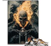 Jigsaw Puzzles for Adults 1000 Piece Skeleton Knight Made of Wood, Perfect Home Or Office Decor, Ideal 50x75cm for Family Interactive Game