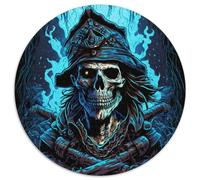 Jigsaw Puzzles for Adults 1000 Piece Skeleton Pirate Puzzles for Adults for Teenagers Educational Games Gifts (67.5x67.5cm)