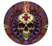 Jigsaw Puzzles for Adults, 1000 Piece Skeleton Skull Challenging Puzzles Family Activity Game, Home Decor Wall Art (67.5x67.5cm)