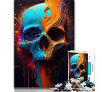 Jigsaw Puzzles for Adults 1000 Piece Skull Explosion Teenager Jigsaw,family Fun Games Is Ideal As A Gift for The Whole Family 38x26cm