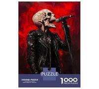 Jigsaw Puzzles for Adults 1000 Piece Skull Rocker -2 Puzzles for Adults Hands-on Game Stress Reliever Stress Reduction Gifts 52x38cm/1000pcs