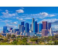 Jigsaw Puzzles For Adults 1000 Piece Skyscrapers of Los Angeles California Downtown Skyline Photo Family Funny Challenging Holiday Puzzles for Adults Puzzle Gift for Women Men Seniors