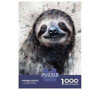 Jigsaw Puzzles for Adults 1000 Piece Sloth Natures Relaxer Puzzles for Adults Hands-on Game Stress Reliever Stress Reduction Gifts 70x50cm/1000pcs