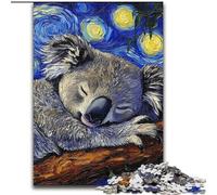 Jigsaw Puzzles for Adults 1000 Piece Sloth Night Sky Made of Wood, Fun Present & Activity for Home 50x75cm Birthday Party for Men Women