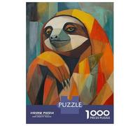 Jigsaw Puzzles for Adults 1000 Piece Sloth Oil Painting Jigsaw Hands-on Game Birthday Present Unique Birthday And Xmas Gifts 70x50cm/1000pcs
