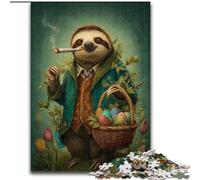 Jigsaw Puzzles for Adults 1000 Piece Sloth Puzzle Family Fun Activity, Brain Challenge, for Teenager 50X75CM