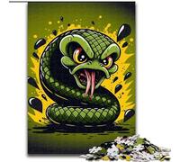 Jigsaw Puzzles for Adults, 1000 Piece Sly Serpent The Coolest Wooden Jigsaw Puzzles for Adults size 50x75cm Brain Teaser & Home Decor, Perfect