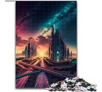 Jigsaw Puzzles for Adults 1000 Piece Smart City Milky Way Jigsaw Puzzles size 38x26cm Brain Teaser & Home Decor, Perfect