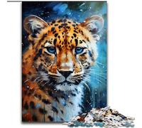 Jigsaw Puzzles for Adults, 1000 Piece Snow Leopard Colour Jigsaw Creative Family Game & Home Decor, for Teenagers (size : 26x38cm)