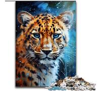 Jigsaw Puzzles for Adults, 1000 Piece Snow Leopard Colour Jigsaw for Family And Friends, Suitable for Ages 14+ (size : 50x75cm)