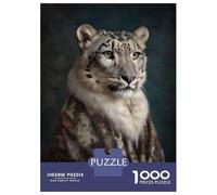 Jigsaw Puzzles for Adults 1000 Piece Snow Leopard Renaissance Puzzles for Adults Relax Games Pattern Assembly Christmas Birthday Gifts 38x26cm/1000pcs