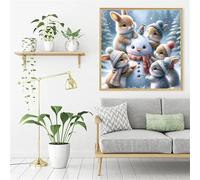 Jigsaw Puzzles for Adults 1000 piece Snowman Rabbit, 1000 Piece Difficult jigsaw puzzles for adults, Challenging Jigsaws 1000 pieces, Puzzle Game for The Whole for Women, Gifts for Men 65x65cm