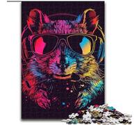 Jigsaw Puzzles for Adults 1000 Piece Space Astronaut Squirrel Jigsaw Made of cardboard,Colorful Home Decor & Interactive Family Game, 1000pcs(26x38cm)