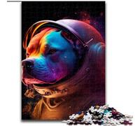 Jigsaw Puzzles for Adults, 1000 Piece Space Pitbull Jigsaw Puzzles 1000 Pieces for Adults Ideal for And Family Fun for Holidays, Birthdays (Size 50x75cm)