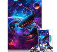 Jigsaw Puzzles for Adults 1000 Piece Space Scorpion,Learning Educational Toys Family Games Educational Game for Birthday,Chrismas (75x50cm)