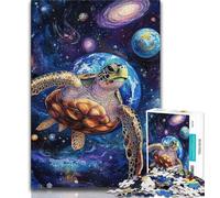 Jigsaw Puzzles for Adults 1000 Piece Space Turtle Puzzles for Adults,Challenging Game for Is Ideal As A Gift for The Whole Family (size 38x26cm)