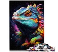 Jigsaw Puzzles for Adults 1000 Piece spirit animal chameleon Jigsaw Puzzle - Challenging Game 26x38cm Artists Collection Fine Art