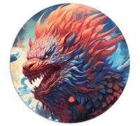Jigsaw Puzzles for Adults 1000 Piece Spirit Lion Dragon Jigsaw Puzzles for Adults Making It A Great Gift for Family Fun (67.5x67.5cm)