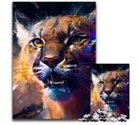 Jigsaw Puzzles for Adults 1000 Piece Spirited Cougar Challenging Puzzles for Home Decor & Holiday Fun 26X38CM/10.23x14.96inch